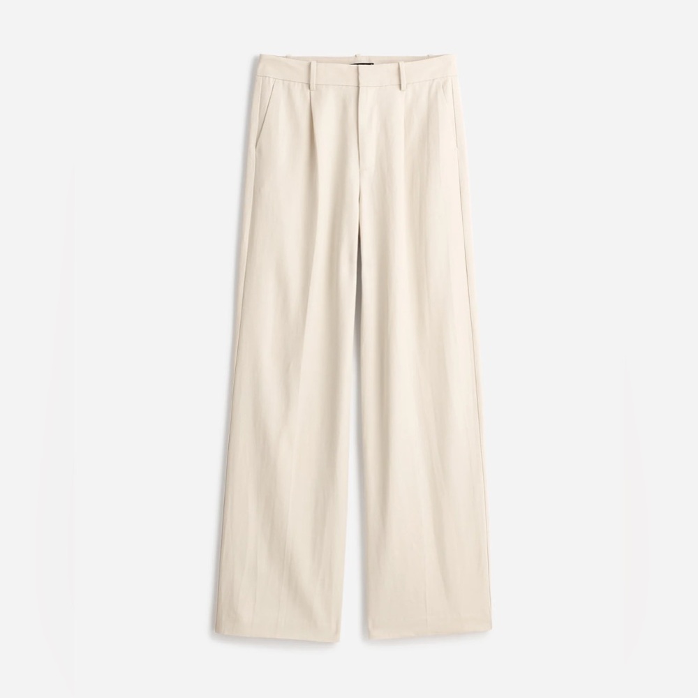 Madewell size 4T Tall Slouchy Straight Pants in Drapey Twill